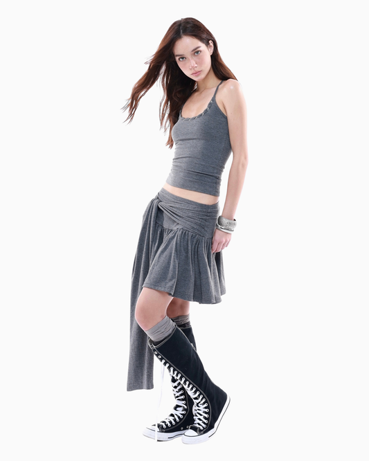 POWRPOWR LONG BAND SKIRT