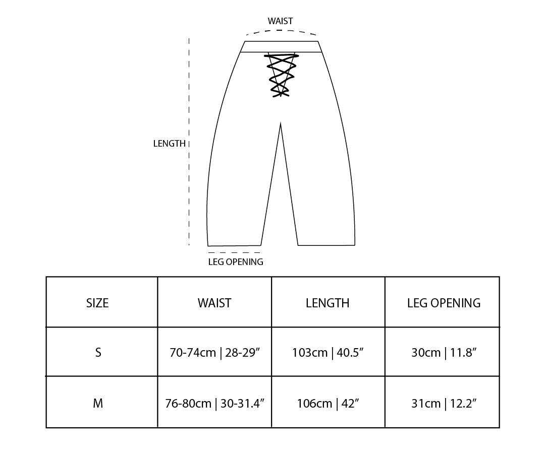 POWRPOWR CRISSCROSS NYLON PANTS