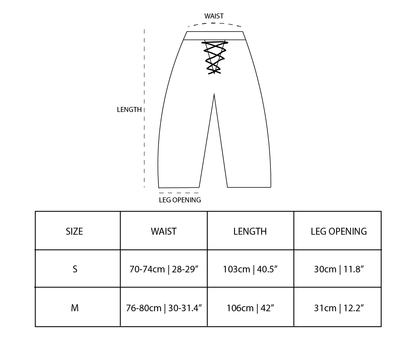 POWRPOWR CRISSCROSS NYLON PANTS