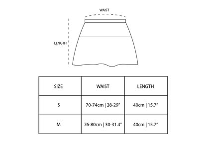 POWRPOWR LONG BAND SKIRT