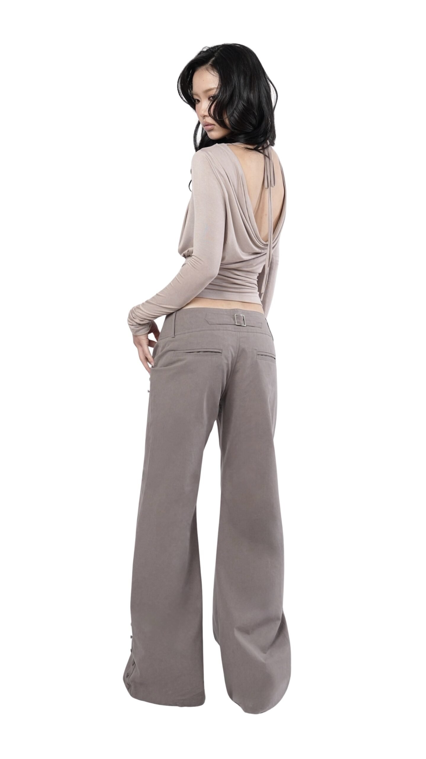 SIDE BUTTON TROUSERS
