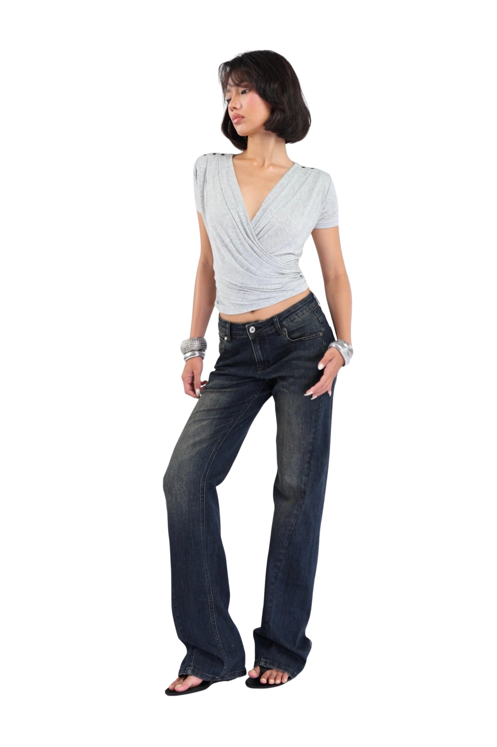 Draha Top Gray