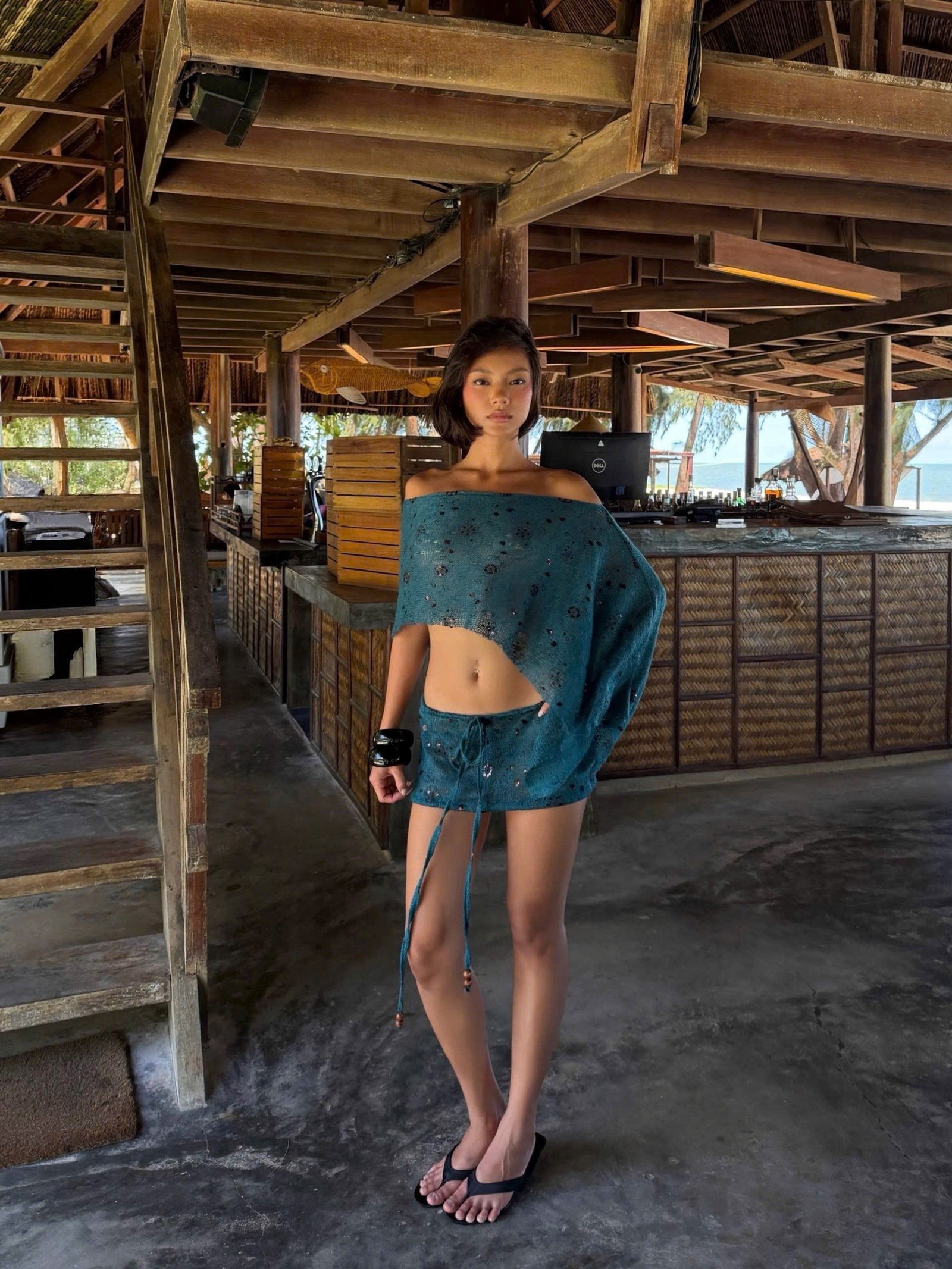 WILD OASIS SET TEAL BLUE